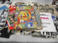 A collection of music books and ephemera including Beatles, Cliff Richard etc.