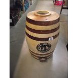 A vintage Jameson stone barrel, a/f at cork.