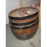 A vintage oval ships barrel