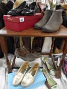 Five pairs of designer brand shoes, Salvatore Ferragamo, Florence, Italy, ladies kid shoes, Think,