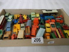 A good selection of early Lesney Matchbox vehicles in good condition.