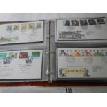 6 albums of first day covers (one empty).
