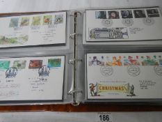 6 albums of first day covers (one empty).