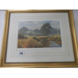 A limited edition print, 500/500, signed, Southern England landscape,