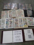 Ten albums of worldwide stamps, mint & used, early to mid 20th century.