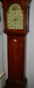 An oak 8 day Peter Gill, Aberdeen, long case clock.