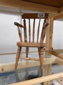 A small Windsor chair (possibly traveller's sample).