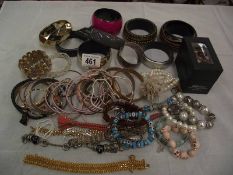 A quantity of bracelets and bangles