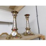 A pair of China candlesticks.