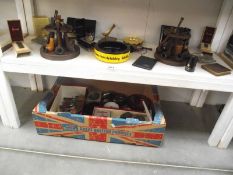 A good collection of smoking and tobacco related items including 2 pipe racks, pipes,