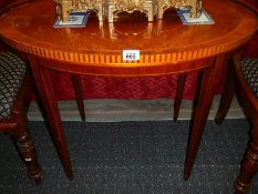 A good quality Edwardian oval side table.