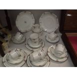 An Art deco porcelain tea set.