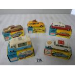 5 boxed Corgi toys, Nos 245, 428, 436, 437, 475, Citroen, Mr Softee, ice Cream van etc.