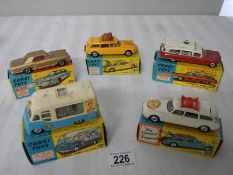 5 boxed Corgi toys, Nos 245, 428, 436, 437, 475, Citroen, Mr Softee, ice Cream van etc.