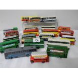 Approximately 22 various Corgi and Exclusive First Editions (EFE) buses.