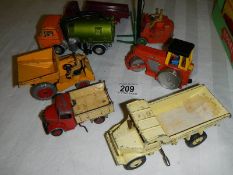 A quantity of Dinky commercial vehicles including Bedford, road roller etc.