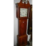 An oak 30 hour long case clock, 'Aris' Uppingham.