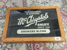 A McCrystals 'Snuff Since 1926' smokers blend box.