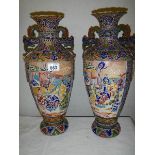 A good pair of Chinese vases, no damage, 36 cm tall.