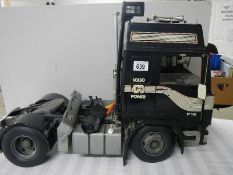 A Pocher 1/8 scale Volvo F16 Intercooler Globetrotter lorry.