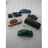 6 playworn Dinky including Humber, Morris etc.