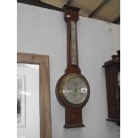 A Short and Mason London aneroid barometer with silvered dial