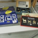 3 boxed sets of Wade Whimsies, Polar set, Set 1 wild animals. and horses.