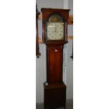 A good Victorian 8 day painted dial Grandfather clock, in working order.