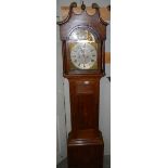 An 8 day brass dial Grandfather clock, Matthew Jones, Lincoln.