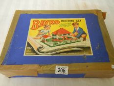 A vintage Bayko building set, unchecked for completeness.