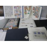 6 albums of worldwide stamps - early to mid 20th century.