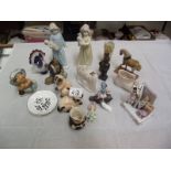 A mixed lot of figures and other trinkets, including Goebel cats (1a/f) etc.
