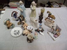 A mixed lot of figures and other trinkets, including Goebel cats (1a/f) etc.