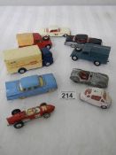 9 Corgi toys including Land Rover, Heinkel, Bentley etc.