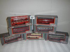 Seven Corgi Original Omnibus die cast buses.