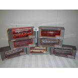 Seven Corgi Original Omnibus die cast buses.