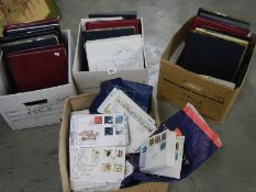 4 boxes of mainly first day covers including Benham and Mercury covers etc.