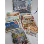 A quantity of vintage wooden jigsaw puzzles.