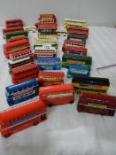 A good lot of various die cast double decker buses.
