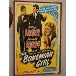 A film poster of Laurel and Hardy 'The Bohemian Girl'