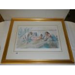 "Between Rehearsals" A framed and glazed signed limited edition print, 414/600 by Gordon King,