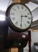 A Fusee Wall clock, J Brayley, Nottingham, L.M.S.