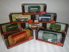 Eight 176 scale Giblow Exclusive First Editions (EFE) buses.