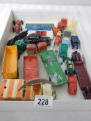 A mixed lot of die cast including Corgi, Lone Star, Budgie, Crescent, Matchbox etc.