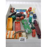 A mixed lot of die cast including Corgi, Lone Star, Budgie, Crescent, Matchbox etc.