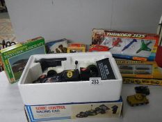 Boxed Matchbox Strikeforce and Thunder Jets gift sets, Britains motorcycles etc.