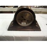 1930's oak mantle clock i.w.o.