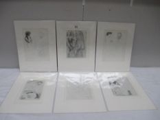 Pablo Picasso (1881-1973) Collection of 6 prints mainly nudes circa 1956 Vollard suite.