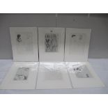 Pablo Picasso (1881-1973) Collection of 6 prints mainly nudes circa 1956 Vollard suite.