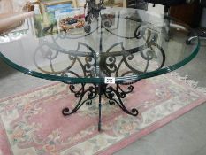 A top quality designer glass top table of excellent quality.